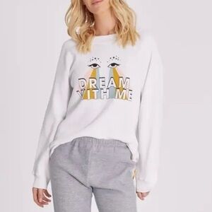 Wildfox Sommers White Cozy Sweatshirt Dream with me size XS